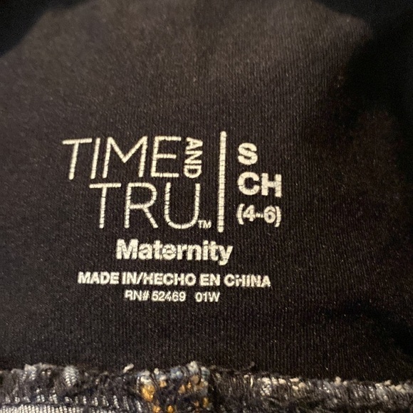 Time and Tru Maternity Jeans size Small (4-6) (BY) - Picture 5 of 5